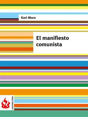 cover image of El manifiesto comunista (low cost)